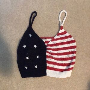 American flag tank, never worn